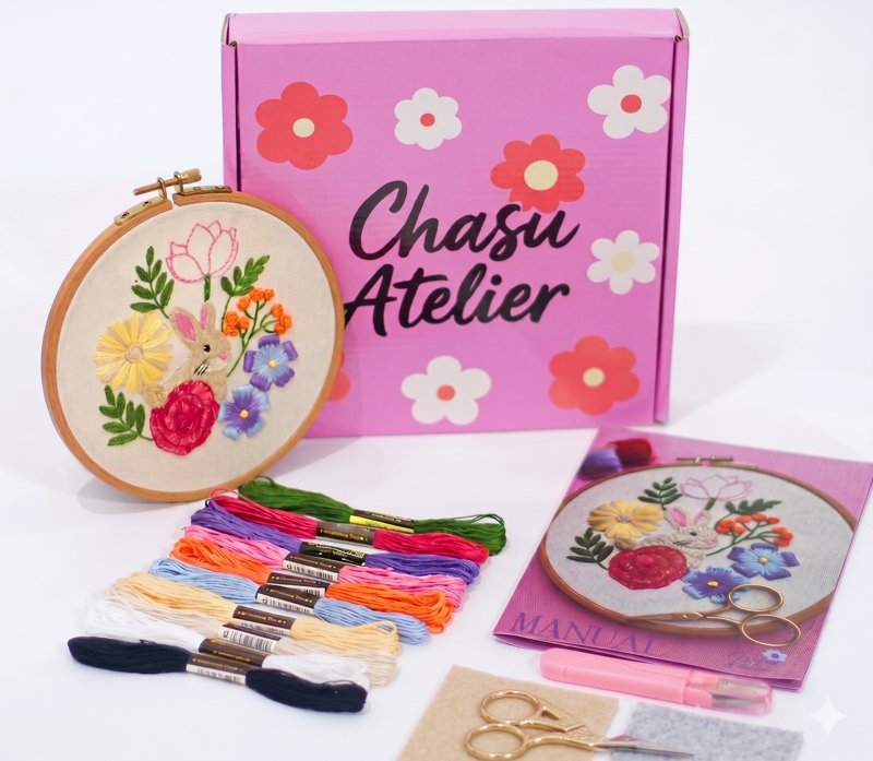 Rabbit Embroidery Kit