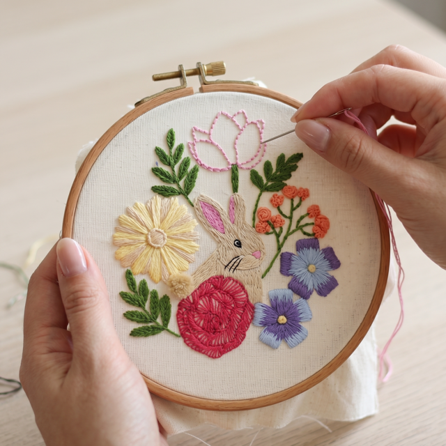 Bunny Embroidery Kit